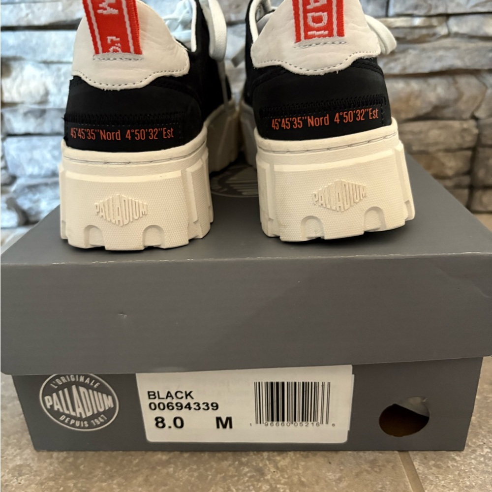 Palladium Monochrome Lace-Up Sneakers - Picture 4 of 5